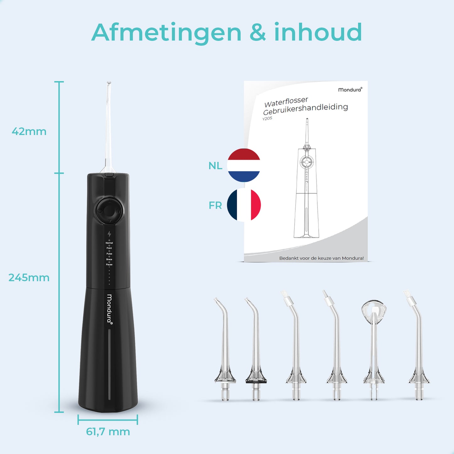 Mondura® Waterflosser Draadloos