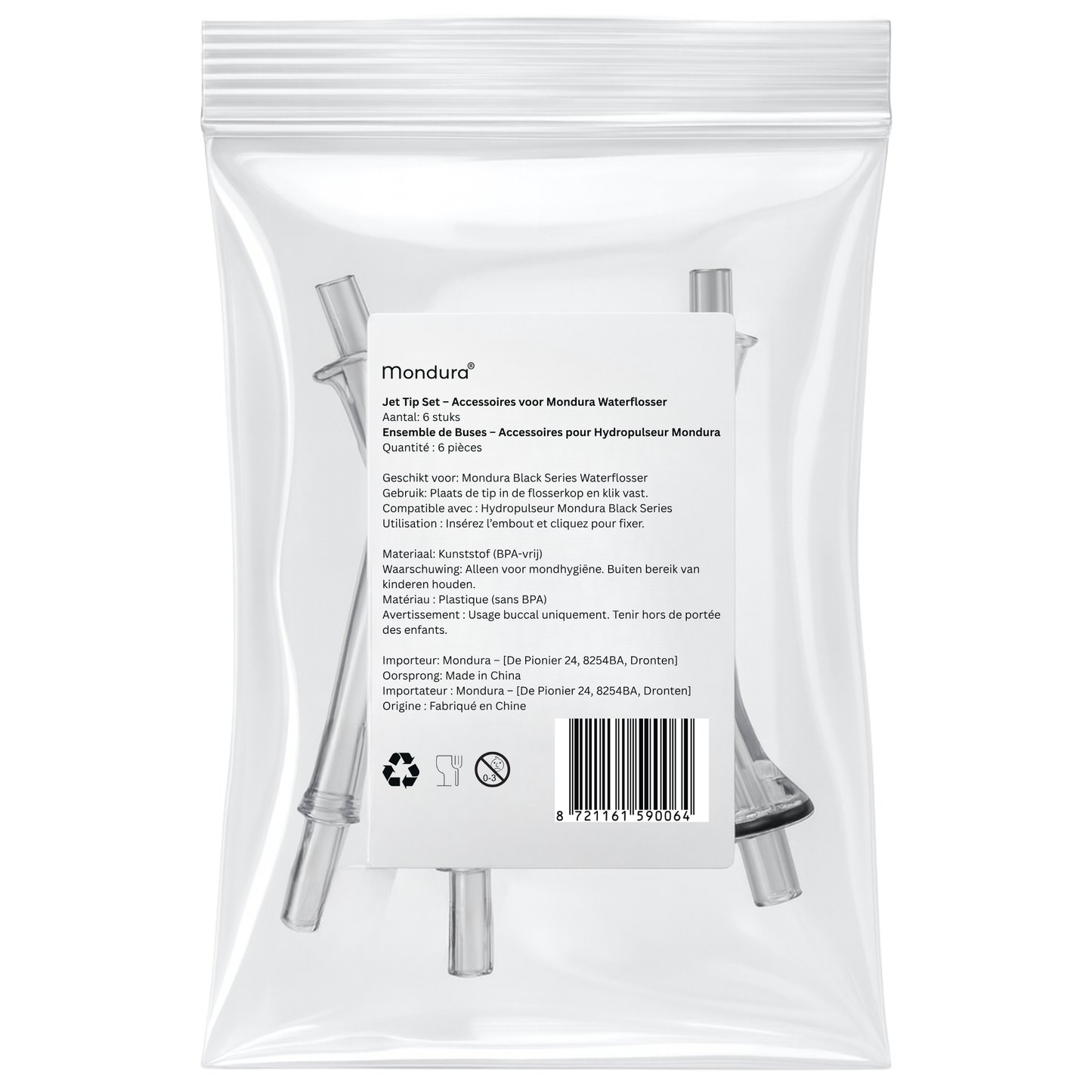 Mondura® Jettips – Waterflosser Opzetstukjes